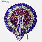 Blue Traditional Laddu Gopal Dress – 8 Inch Diameter | Golden Lace Krishna Idol Poshak for Janmashtami & Puja