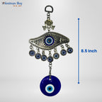 Celestial Eye Metal Wall Hanging – 8.5 Inch Evil Eye Protection Decor by Festives Buy