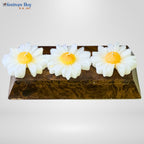 Daisy Flower Candle Set – Designer Floral Decorative Candles for Festive Décor by Festives Buy