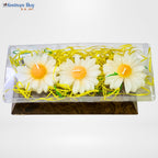 Daisy Flower Candle Set – Designer Floral Decorative Candles for Festive Décor by Festives Buy