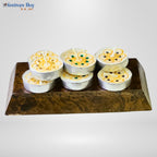 Decorated Tealight Candle Set – 10 Piece Designer Festive Decorative Candles by Festives Buy