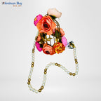 Elegant Hanging Floral LED Diya – 30 Inch Battery Operated Decorative Lamp by Festives Buy