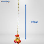 Elegant Hanging Floral LED Diya – 30 Inch Battery Operated Decorative Lamp by Festives Buy