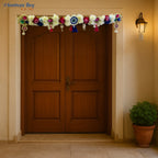 Evil Eye Floral Toran – 38 Inch Decorative Door Hanging with Tassels by Festives Buy