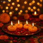 Festive Imarti Designer Candles Set of 4 by Festives Buy