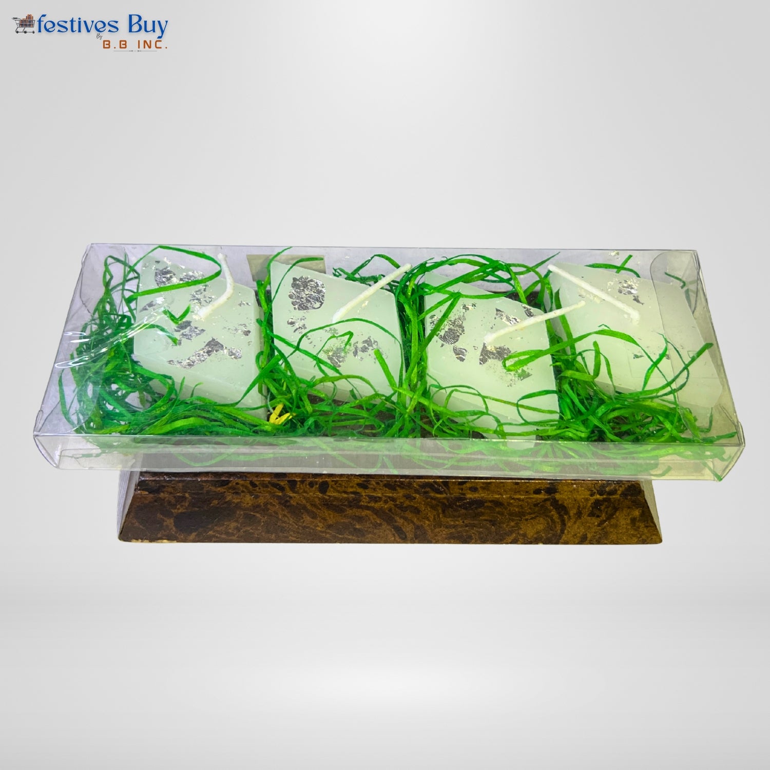 Festive Kaju Katli Designer Candles Set of 4 by Festives Buy