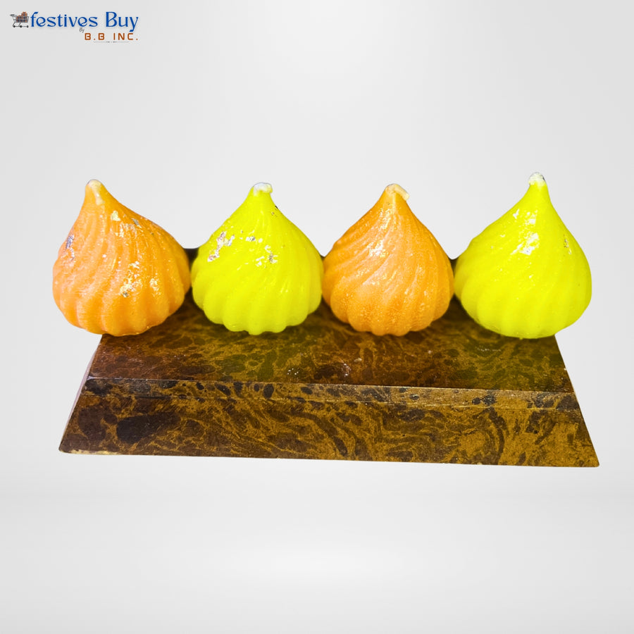 Festive Modak Designer Candles Set of 4 by Festives Buy
