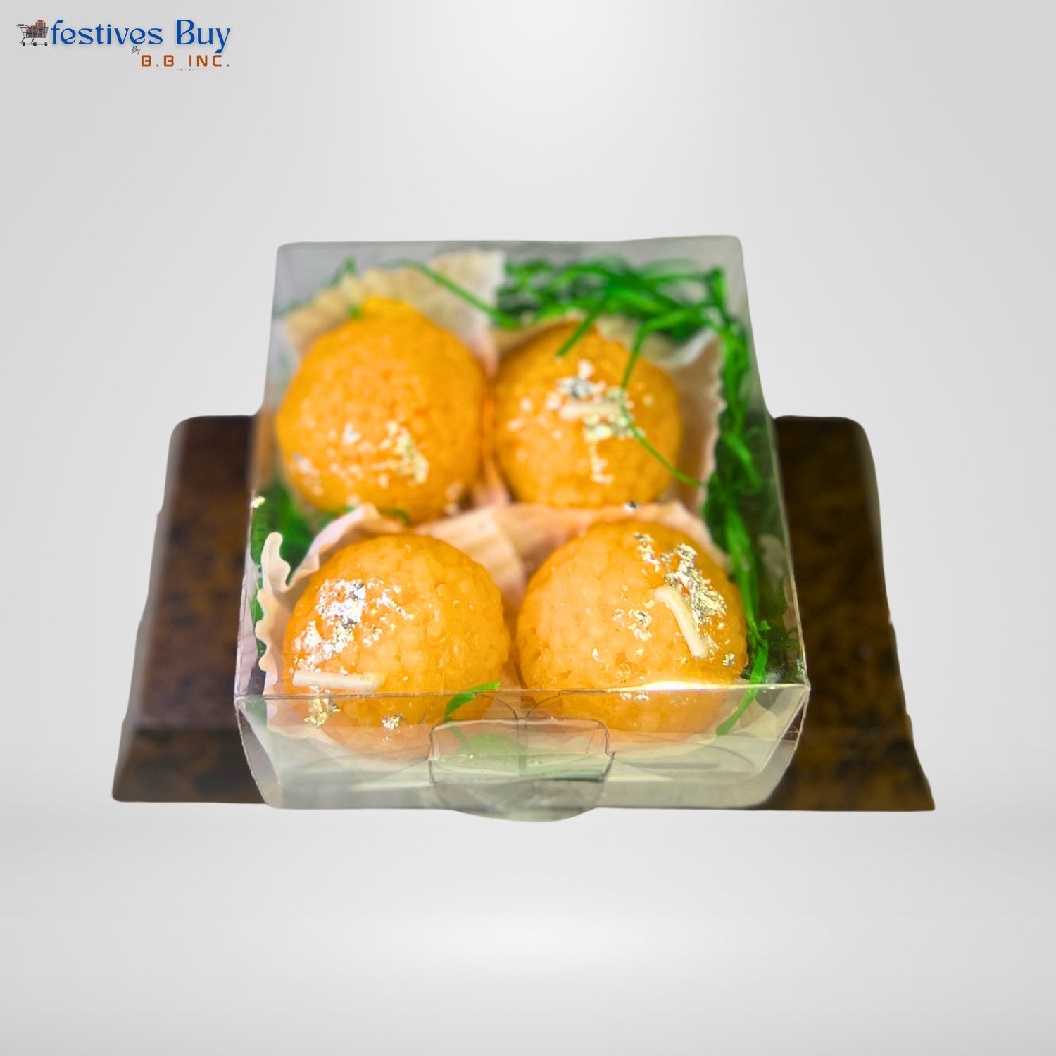 Festive Motichur Ladoo Designer Candles Set of 4 by Festives Buy
