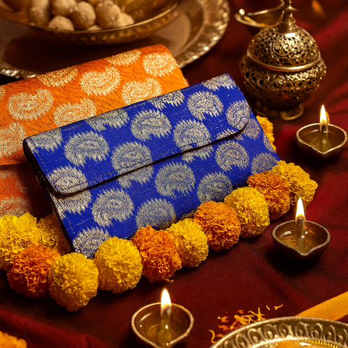 Festives Buy Brocade Shagun Envelope Clutch Set of 2 – Wedding & Festive Gifting