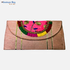 Festives Buy Designer Embroidered Shagun Envelope Clutch – Set of 2 (Peach & Green)