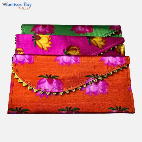 Festives Buy Floral Shagun Envelope Clutch Set of 3 – Traditional Gifting Pouches