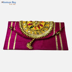 Festives Buy Handcrafted Zari Shagun Envelope Clutch Set of 3 – Premium Wedding & Festive Gifting