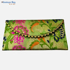 Festives Buy Premium Brocade Shagun Envelope Clutch – Set of 4 (Red, Pink, Green & Gold)