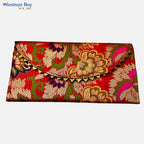 Festives Buy Premium Brocade Shagun Envelope Clutch – Set of 4 (Red, Pink, Green & Gold)