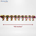 Floral Designer Toran – 40 Inch Decorative Door Hanging with Beads & Festive Embellishments by Festives Buy