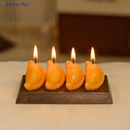 Gujiya Shaped Candle Set – Festive Designer Sweet-Themed Decorative Candles by Festives Buy