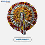 Multicolor Traditional Laddu Gopal Dress – 8 Inch Diameter | Silver Lace Krishna Idol Poshak for Janmashtami & Puja