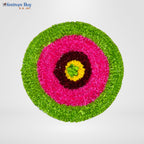 Radiant Harmony Wool Rangoli – 10 Inch Washable Rexine by Festives Buy