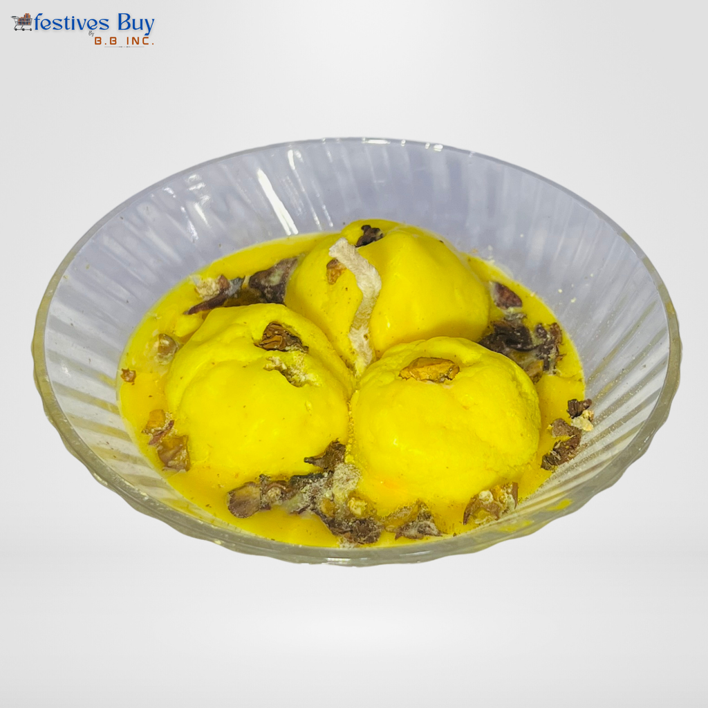 Rasmalai Designer Candle – Festive Decorative Sweet-Themed Candle by Festives Buy