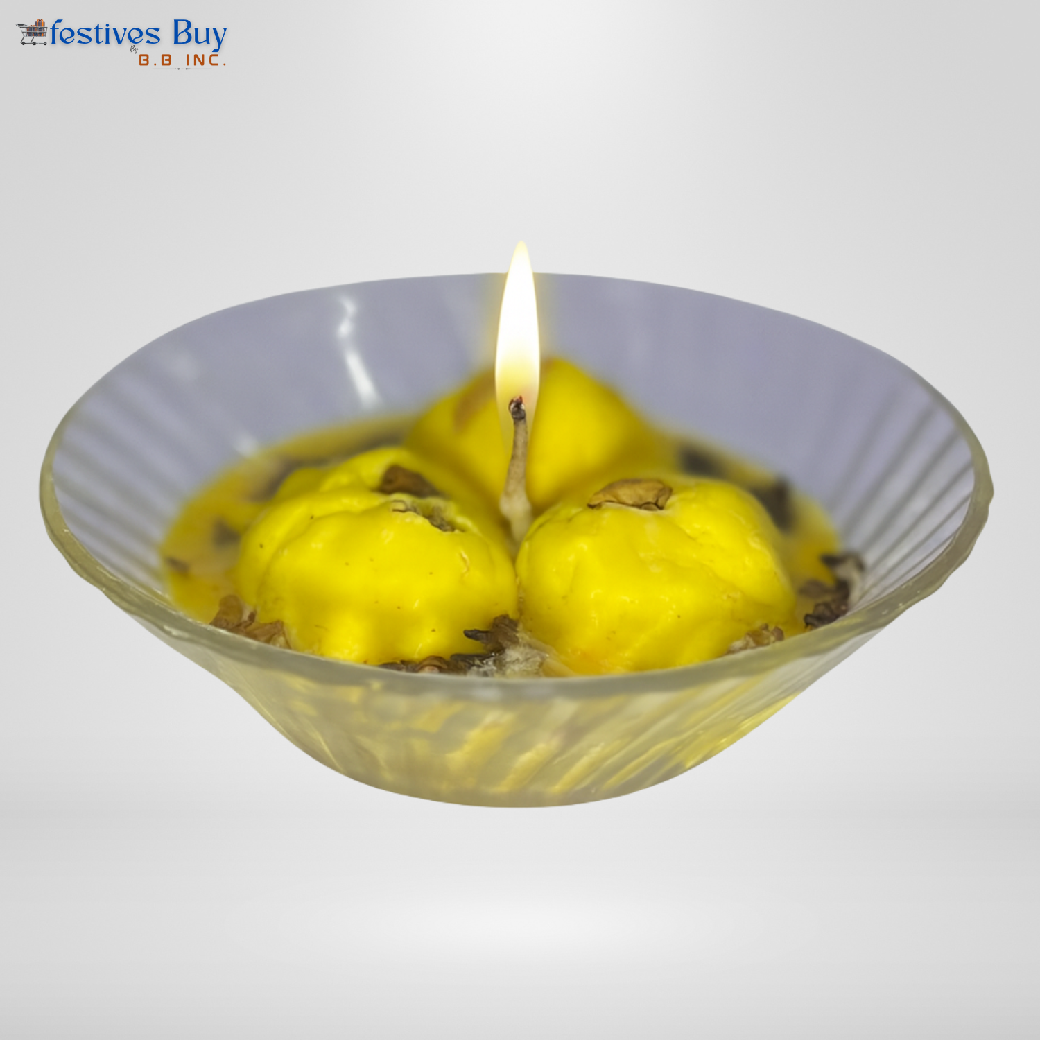 Rasmalai Designer Candle – Festive Decorative Sweet-Themed Candle by Festives Buy