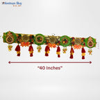 Shubh Labh Designer Toran – 40 Inch Traditional Door Hanging with Tassels & Auspicious Motifs by Festives Buy